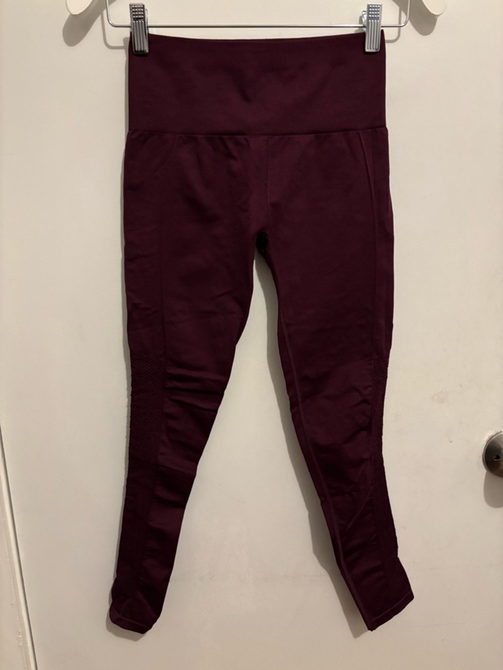 Fabletics High-Waist Leggings in Deep Burgundy